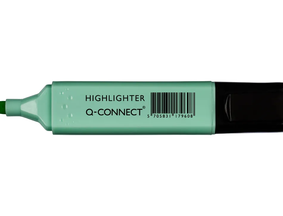 Surligneur q-connect pastel tracé 2/5 mm pointe biseautée coloris bleu
