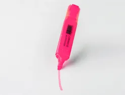 Surligneur q-connect tracé 2/5 mm pointe biseautée couleurs éclatantes rose