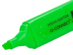 Surligneur q-connect tracé 2/5 mm pointe biseautée couleurs éclatantes vert
