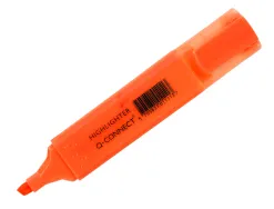Surligneur q-connect tracé 2/5 mm pointe biseautée couleurs éclatantes orange