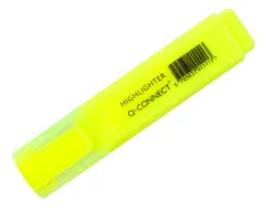 Surligneur q-connect tracé 2/5 mm pointe biseautée couleurs éclatantes jaune