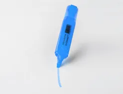 Surligneur q-connect tracé 2/5 mm pointe biseautée couleurs éclatantes bleu