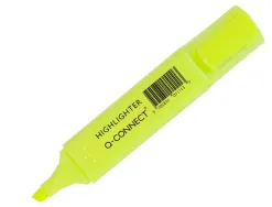 Surligneur q-connect tracé 2/5 mm pointe biseautée couleurs éclatantes pochette 4 unités assorties