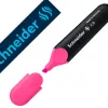 Surligneur schneider job pointe biseautee rechargeable avec maxx 660 refill station resiste evaporation rose