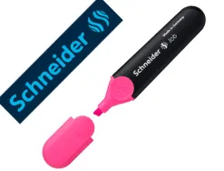Surligneur schneider job pointe biseautee rechargeable avec maxx 660 refill station resiste evaporation rose