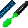 Surligneur schneider job pointe biseautee rechargeable avec maxx 660 refill station resiste evaporation vert