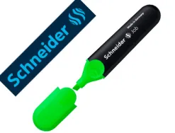 Surligneur schneider job pointe biseautee rechargeable avec maxx 660 refill station resiste evaporation vert