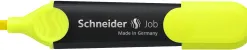 Surligneur schneider job pointe biseautee rechargeable avec maxx 660 refill station resiste evaporation jaune