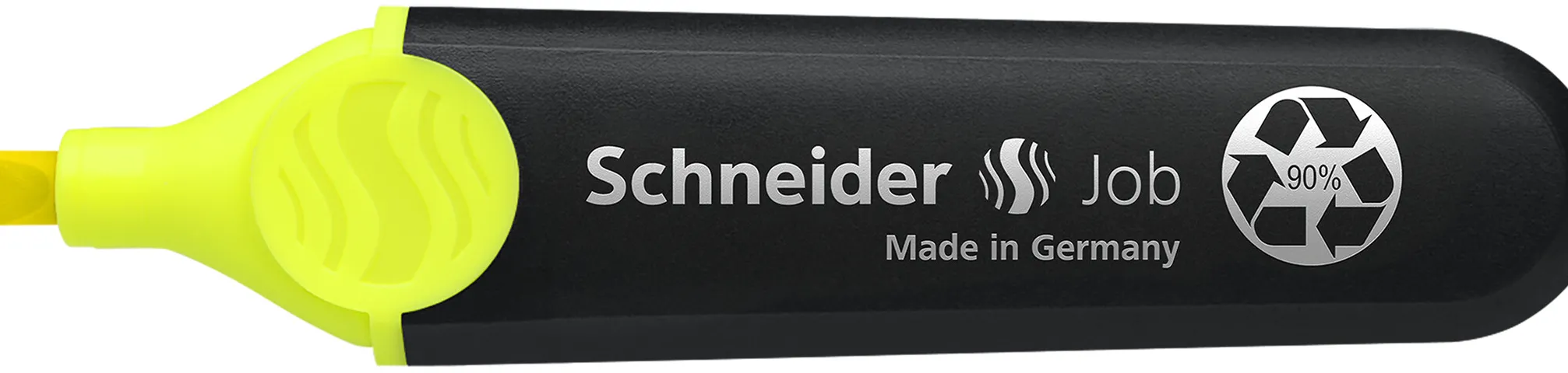 Surligneur schneider job pointe biseautee rechargeable avec maxx 660 refill station resiste evaporation jaune