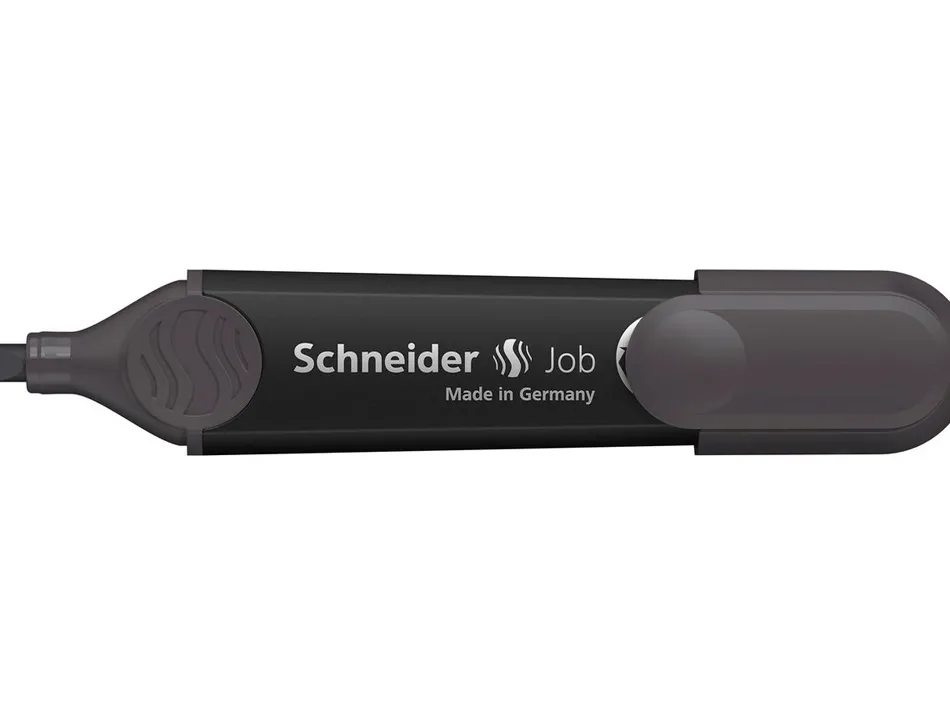 Surligneur schneider job pointe biseautee trait 1/5mm coloris gris ardoise