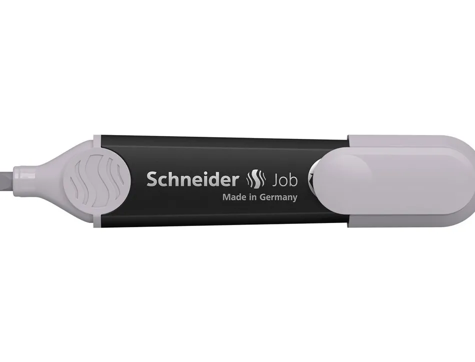 Surligneur schneider job pointe biseautee trait 1/5mm coloris gris taupe