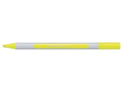 Surligneur schneider shine-up pointe biseautee trait 1/4mm corps triangulaire coloris jaune