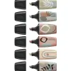 Surligneur stabilo boss mini naturevibes encre base eau pointe biseautee trace 2/5mm coloris assortis etui 6