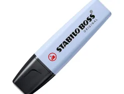Surligneur stabilo boss original pastel encre base eau pointe biseautee largeur trace 2/5mm pochette 8 unites