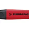 Surligneur stabilo boss original encre base eau pointe biseautee largeur trace 2/5mm coloris vrai