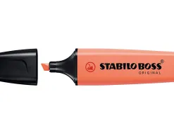 Surligneur stabilo boss original pastel encre base eau pointe biseautee largeur trace 2/5mm coloris douceur