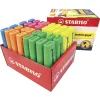 Surligneur stabilo boss original encre base eau pointe biseautee trace 2/5mm coloris assortis probox 32
