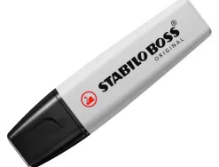 Surligneur stabilo boss original pastel encre base eau pointe biseautee largeur trace 2/5mm coloris poudre de