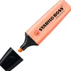 Surligneur stabilo boss original pastel encre base eau pointe biseautee largeur trace 2/5mm coloris sorbet