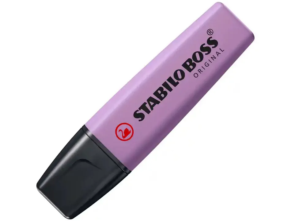 Surligneur stabilo boss original naturecolors wild flowers edition pointe biseautee trace 2/5mm coloris