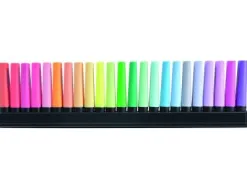 Surligneur stabilo boss original rechargeable pointe biseautee trace 2/5mm deskset 23 unites ass 7023-01-10-20