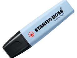 Surligneur stabilo boss original pastel encre base eau pointe biseautee largeur trace 2/5mm coloris fraicheur