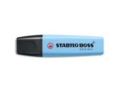 Surligneur stabilo boss original pastel encre base eau pointe biseautee largeur trace 2/5mm coloris fraicheur