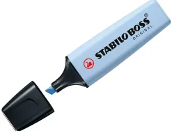 Surligneur stabilo boss original pastel encre base eau pointe biseautee largeur trace 2/5mm coloris fraicheur