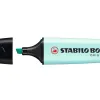 Surligneur stabilo boss pastel tracé 2/5mm pointe biseautée encre base eau résistante lumière touche turquoise