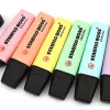 Surligneur stabilo boss pastel tracé 2/5mm pointe biseautée encre universelle base eau résistante lumière soupçon rose