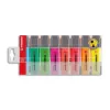 Surligneur stabilo boss tracé 2/5mm pointe biseautée encre universelle base eau résistante lumière pochette 8 unités