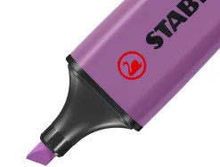 Surligneur stabilo boss tracé 2/5mm pointe biseautée encre universelle base eau résistante lumière coloris lavande