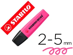 Surligneur stabilo boss tracé 2/5mm pointe biseautée encre universelle base eau résistante lumière coloris lilas