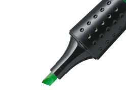 Surligneur stabilo luminator tracé 2/5mm encre liquide niveau visible base ergonomique couleur vert