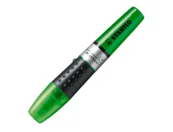 Surligneur stabilo luminator tracé 2/5mm encre liquide niveau visible base ergonomique couleur vert