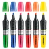 Surligneur stabilo luminator tracé 2/5mm encre liquide niveau visible base ergonomique coloris jaune