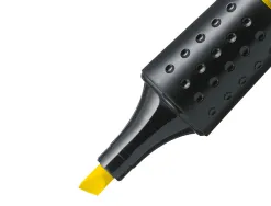 Surligneur stabilo luminator tracé 2/5mm encre liquide niveau visible base ergonomique coloris jaune