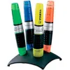 Surligneur stabilo luminator tracé 2/5mm encre liquide niveau visible base ergonomique set 4 unités