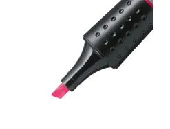 Surligneur stabilo luminator tracé 2/5mm encre liquide niveau visible base ergonomique coloris rose