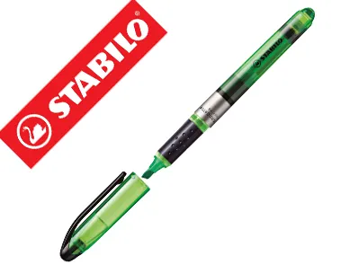 Surligneur stabilo navigator modèle poche clip résistance intense lumière couleur vert