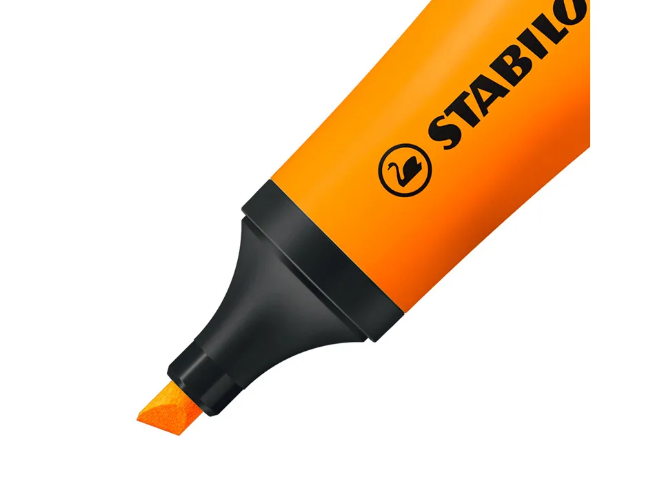 Surligneur stabilo néon fluorescence intense sèche après 4h tube gloss coloris orange