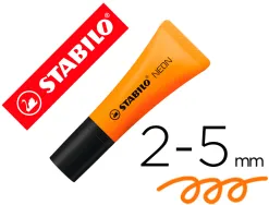 Surligneur stabilo néon fluorescence intense sèche après 4h tube gloss coloris orange
