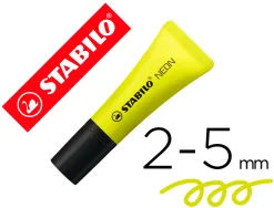 Surligneur stabilo néon fluorescence intense sèche après 4h tube gloss coloris jaune