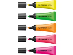 Surligneur stabilo néon fluorescence intense sèche après 4h tube gloss coloris rose