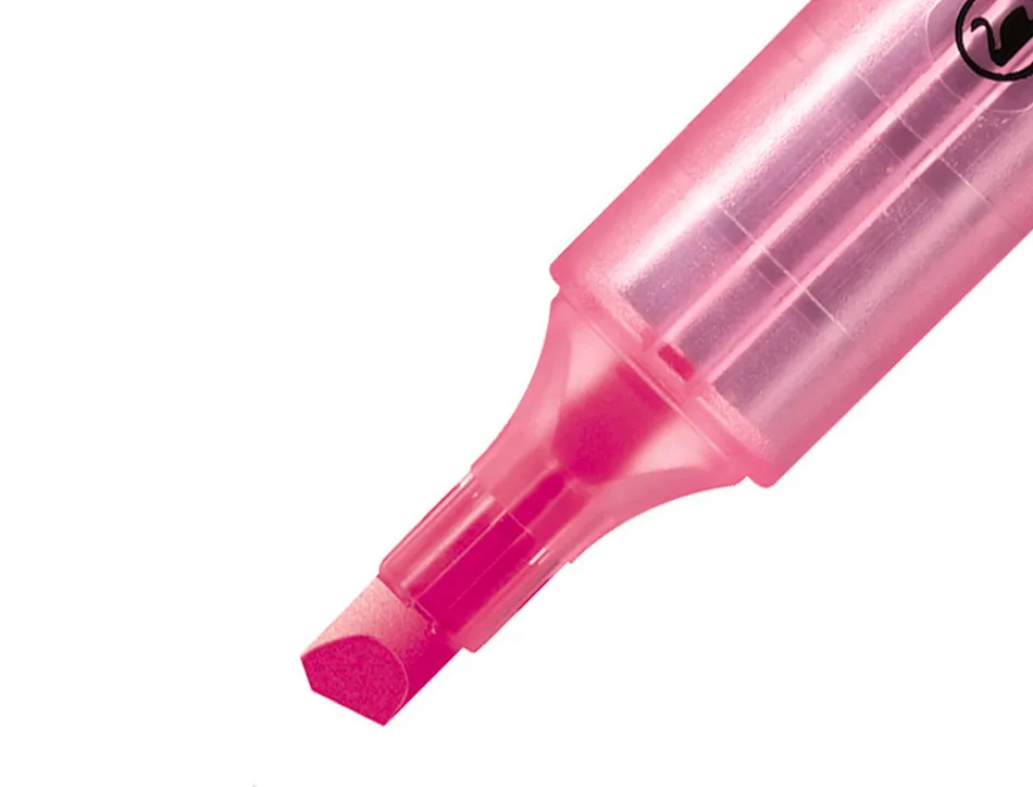Surligneur stabilo swing cool modèle de poche avec agrafe tracé 1/3mm encre liquide pigmentée visible coloris rose