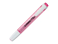 Surligneur stabilo swing cool modèle de poche avec agrafe tracé 1/3mm encre liquide pigmentée visible coloris rose