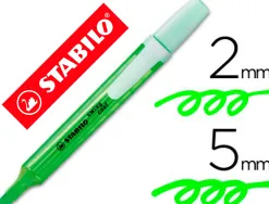 Surligneur stabilo swing cool modèle de poche avec agrafe tracé 1/3mm encre liquide pigmentée visible coloris vert
