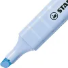 Surligneur stabilo swing cool pastel edition format stylo pointe biseautee trace 1/4mm clip coloris nuage de bleu