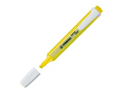 Surligneur stabilo swing cool modèle de poche avec agrafe tracé 1/3mm encre liquide pigmentée visible coloris jaune