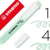 Surligneur stabilo swing cool pastel modèle de poche avec agrafe tracé 1/4mm coloris menthe a l'eau